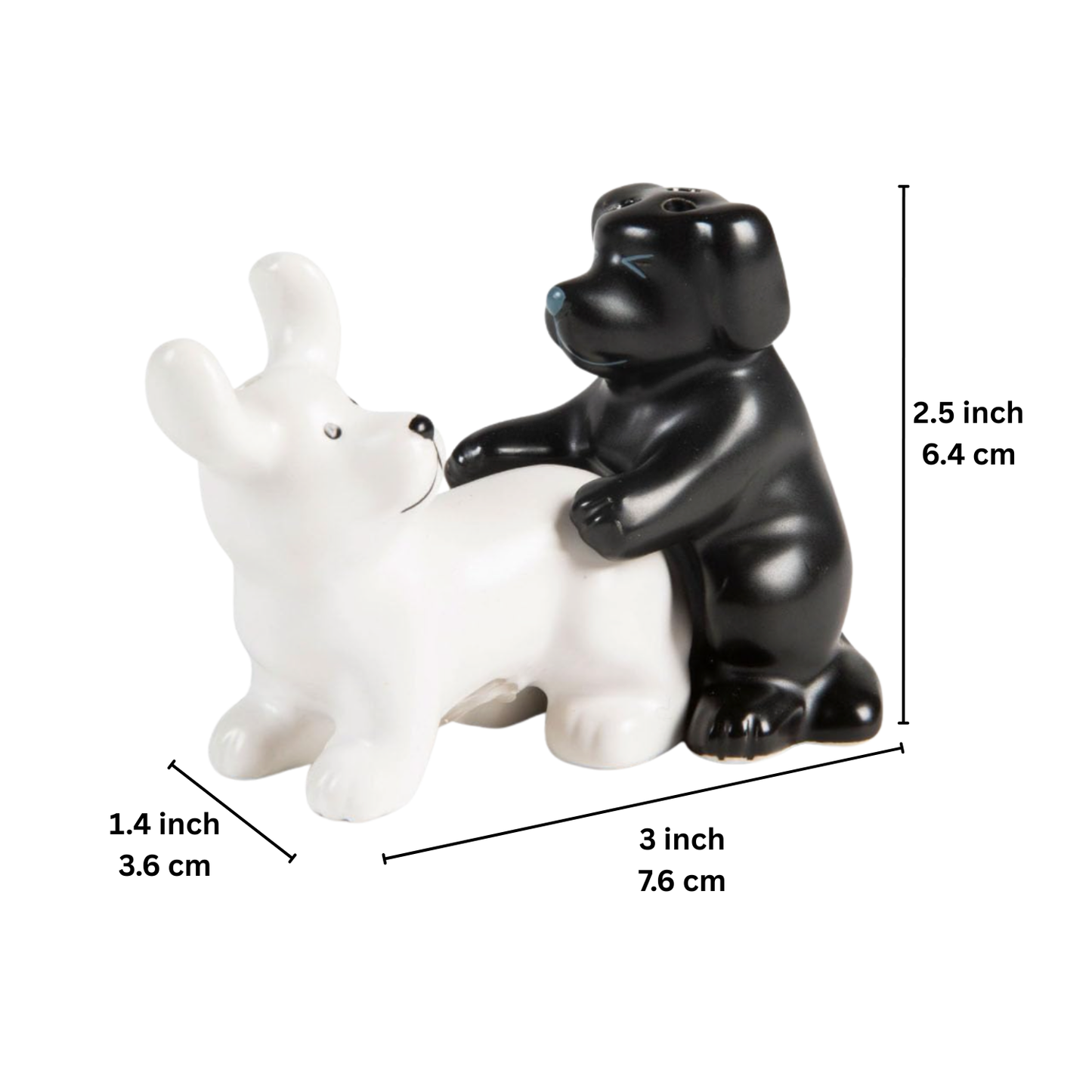 ArtZ® Canine Tango Salt And Pepper Shakers Dogs Salt And Pepper Shakers