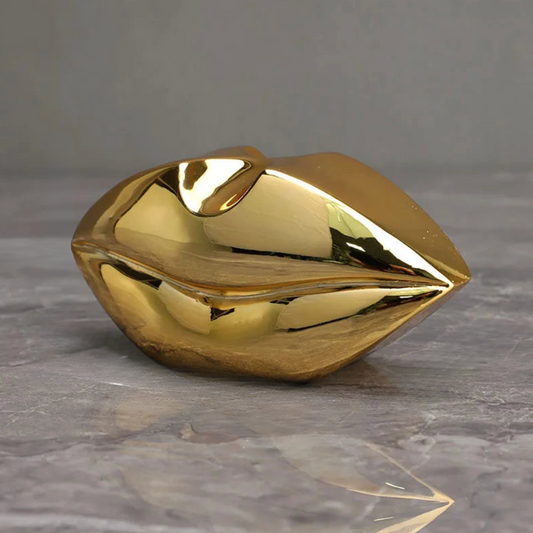 ArtZ® Gilded Whispers Sculpture Sculptures Lips