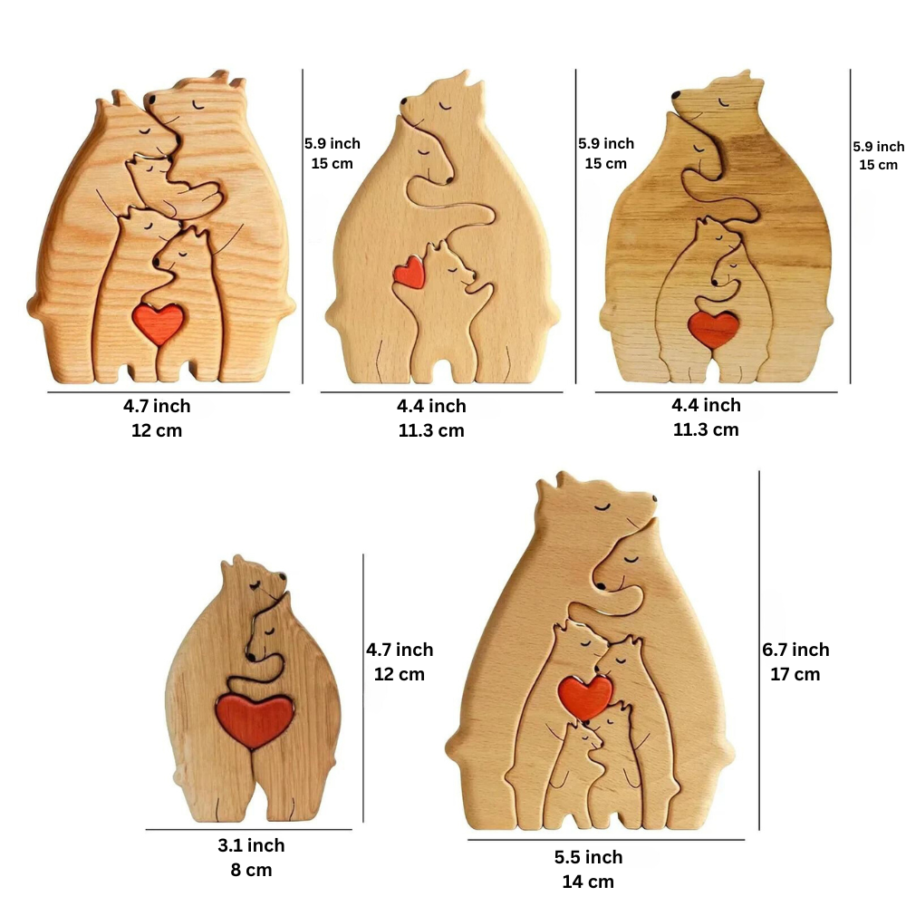 ArtZ® Wooden Bear Sculptures Wooden Bear Sculptures