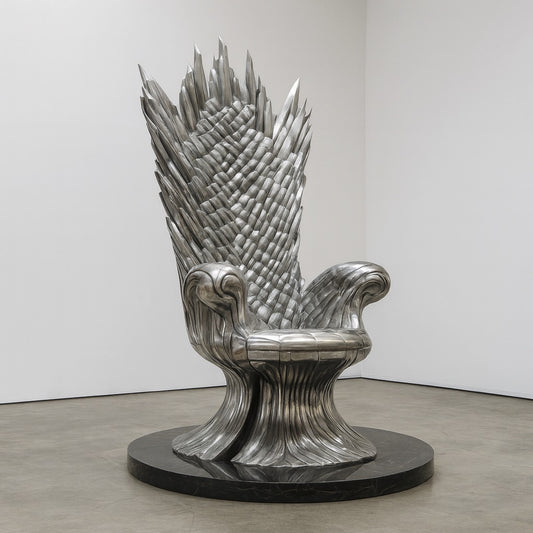 ArtZ® Stainless Steel Throne Sculpture Stainless Steel Throne Sculpture