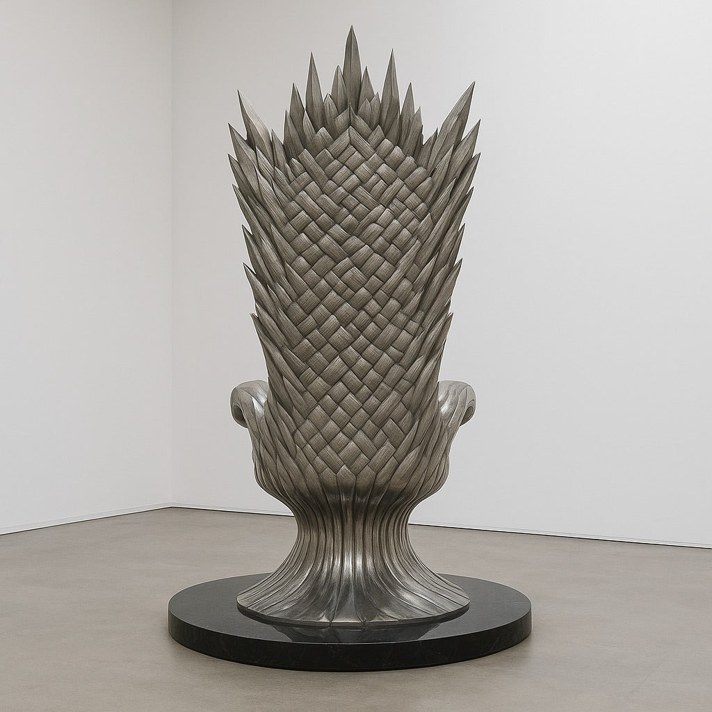 ArtZ® Stainless Steel Throne Sculpture Stainless Steel Throne Sculpture