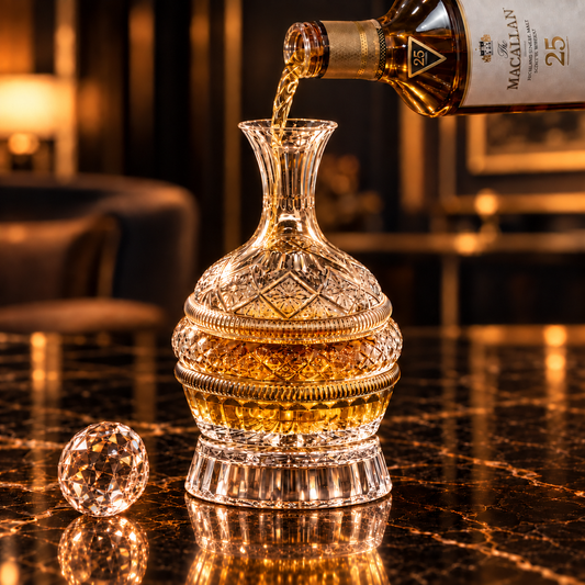 ArtZ® Tokyo Crystal Spinning Decanter and Base