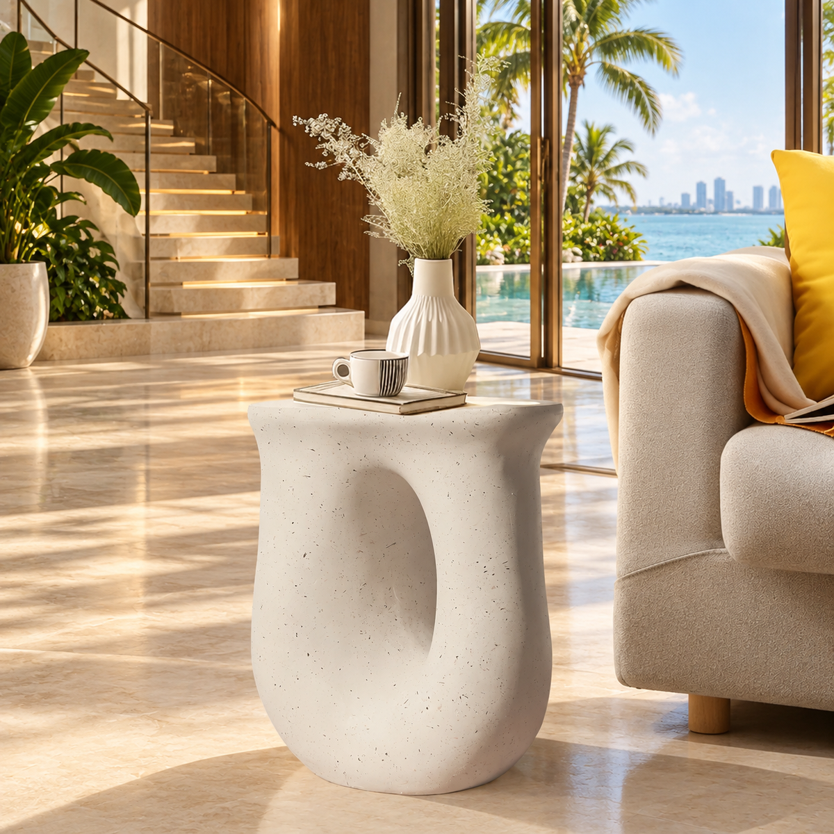 ArtZ® Twist & Rest Table Concrete Table