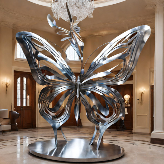 ArtZ® Stainless Steel Butterfly Sculpture Stainless Steel Butterfly Sculpture