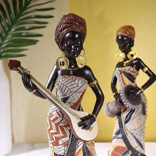 ArtZ® Dance To Our Beat Sculptures African Women Musicians Sculptures