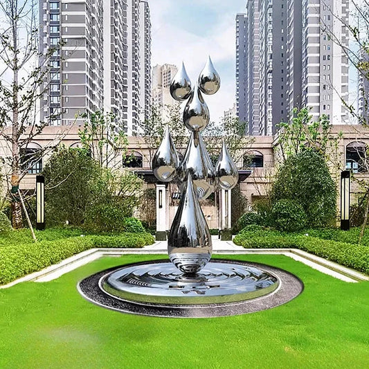 ArtZ® Sun Shower Stainless Steel Sculpture Sun Shower Stainless Steel Sculpture