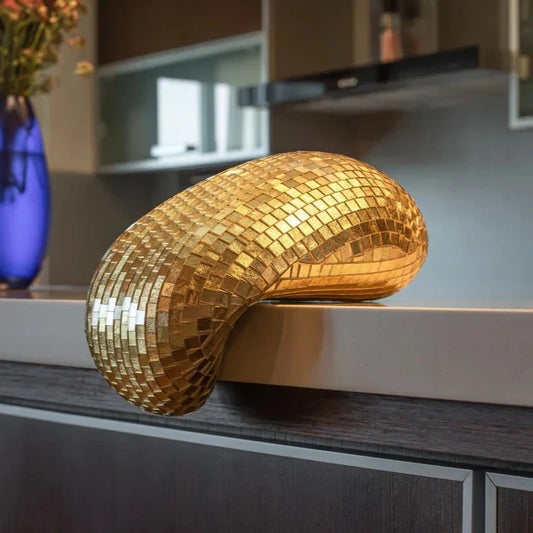 ArtZ® Melting Disco Ball Sculptures Melting Disco Ball Sculpture Gold