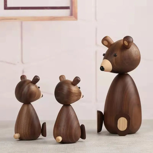 ArtZ® Nordic Wooden Bear Sculptures Wooden Bear Sculptures