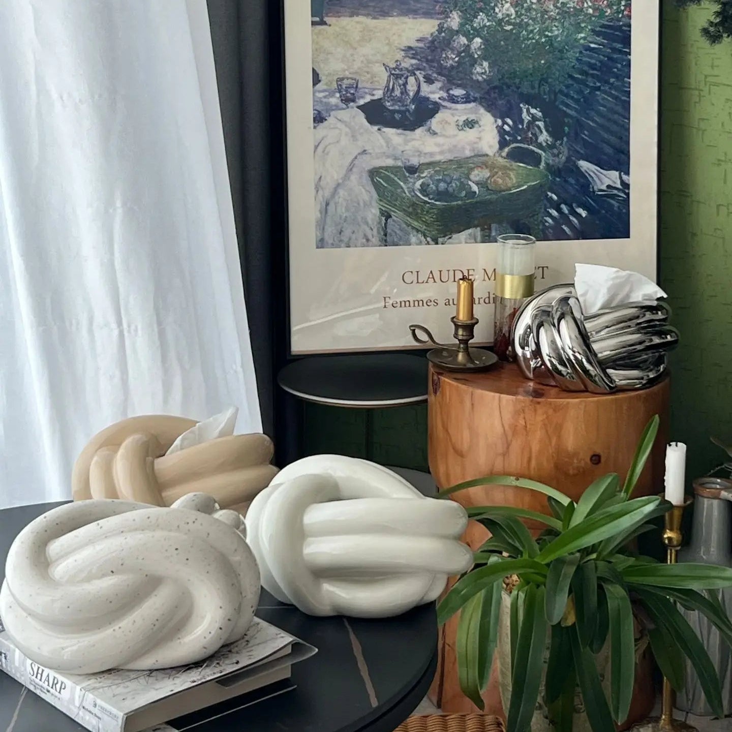 ArtZ® Twist Tissue Holder Porcelain Tissue Holders