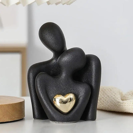 ArtZ® Forever Love Sculptures Forever Love Sculptures Black Set of 2 Pieces