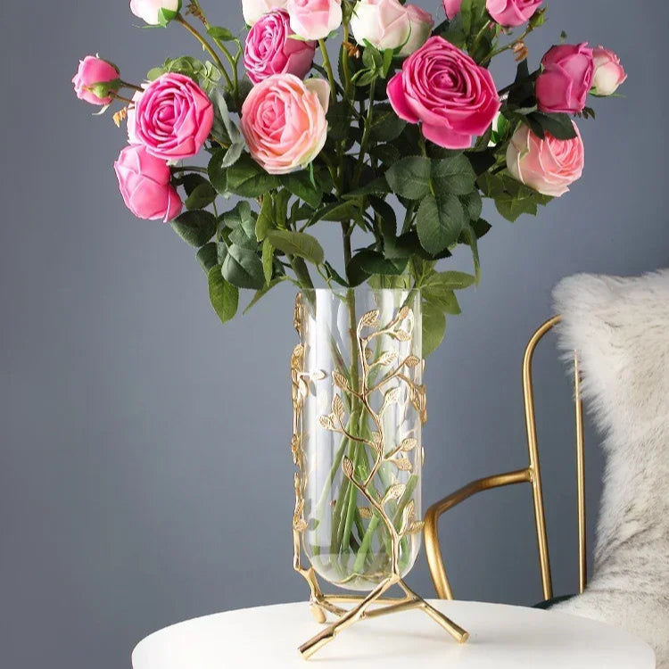 ArtZ® Golden Leaf Vase vase