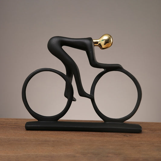 ArtZ® Nordic Abstract Cyclist Sculpture Abstract Cyclist Sculpture Gold
