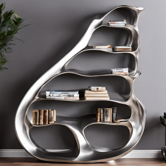 OSO Stainless Steel Pear Bookshelf Stainless Steel Pear Bookshelf