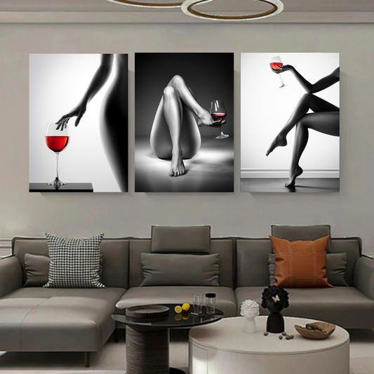 ArtZ® Who Wants Wine Painting Wall Art