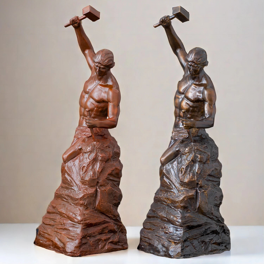 ArtZ® Self Made Man Bronze Sculpture Bronze Self Made Man Sculpture