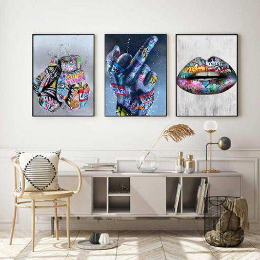 ArtZ® Say It With Graffiti Paintings Wall Art