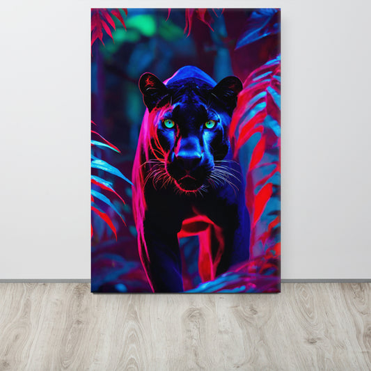 ArtZ® Black Panther Stare Down Painting Wall Art