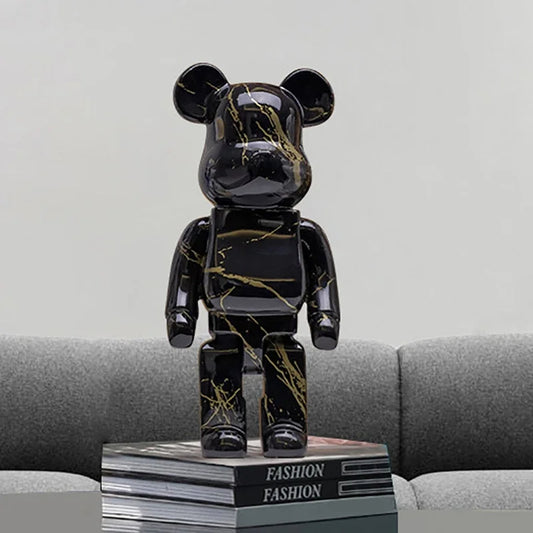 ArtZ® Graffiti Bear Sculpture Bear Sculpture Black