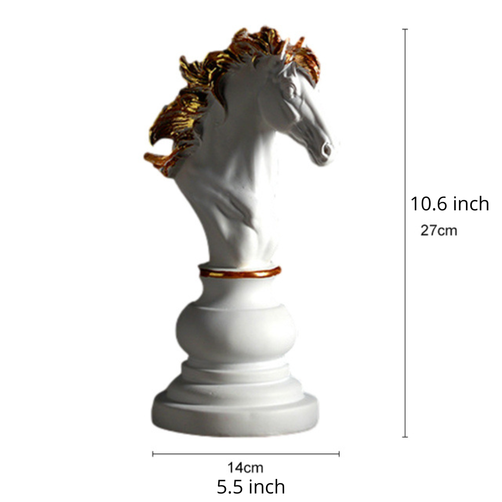 ArtZ® Chess Statue Sculptures White Knight Large