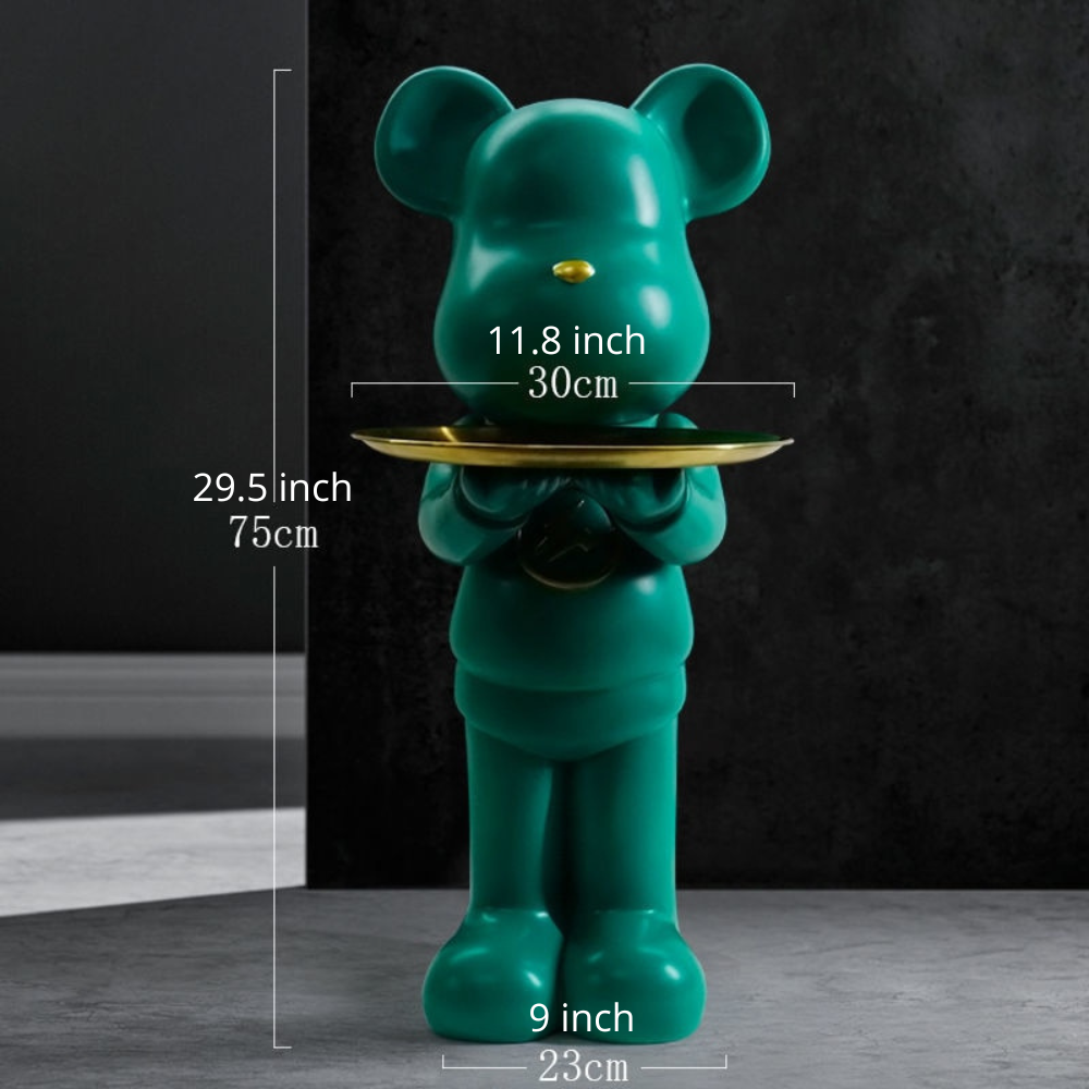 ArtZ® Bear Statue Tray Table Sculptures