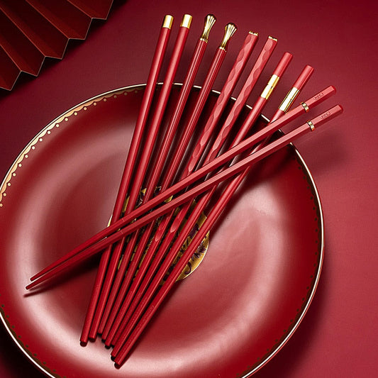 Very Fancy Chopsticks 5 Pairs Chopsticks Red