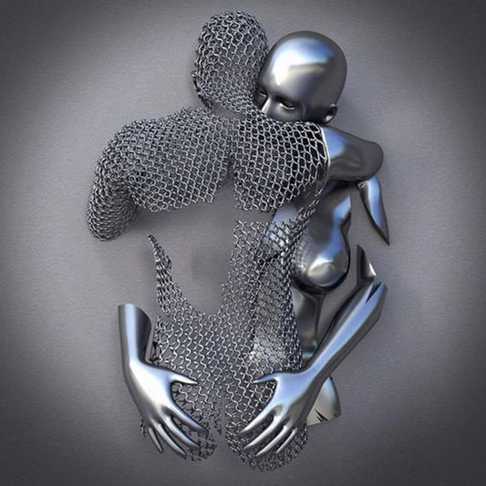 ArtZ® Emotions Stainless Steel Wall Sculptures Sculptures Hug