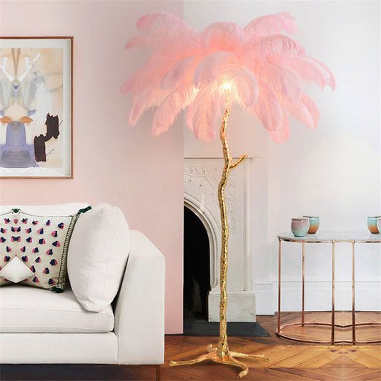 ArtZ® Ostrich Feather Lamp Lighting