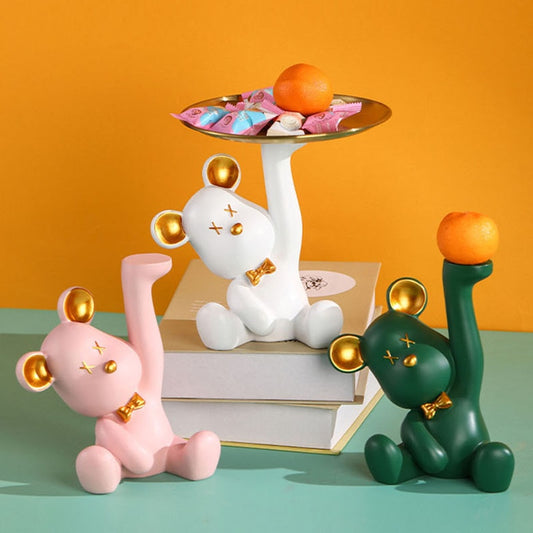 ArtZ® Bear Sculpture Table Tray Sculptures