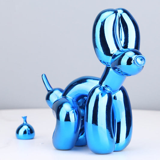 ArtZ® Balloon Dog Doing Business Sculpture Sculptures Electroplated Blue