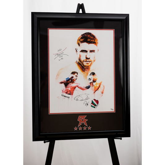 Canelo Álvarez Painting by Rob Prior Wall Art Ultra Rare Remarque Prints - Limited to 50 Prints