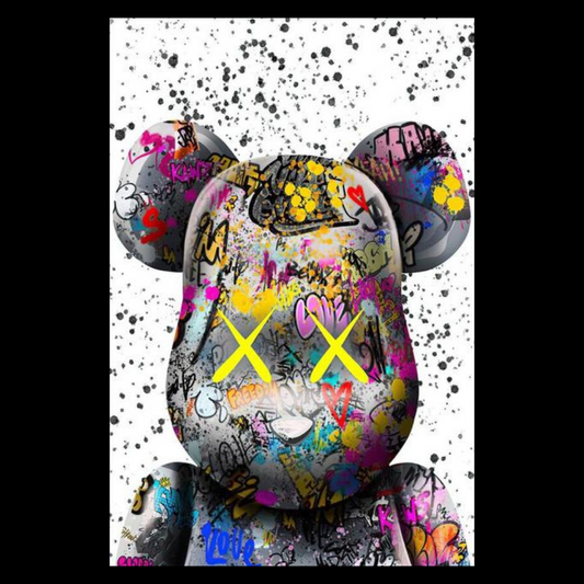 ArtZ® Bear Painting Wall Art 7.9 inch by 11.8 inch (20x30cm) No Frame