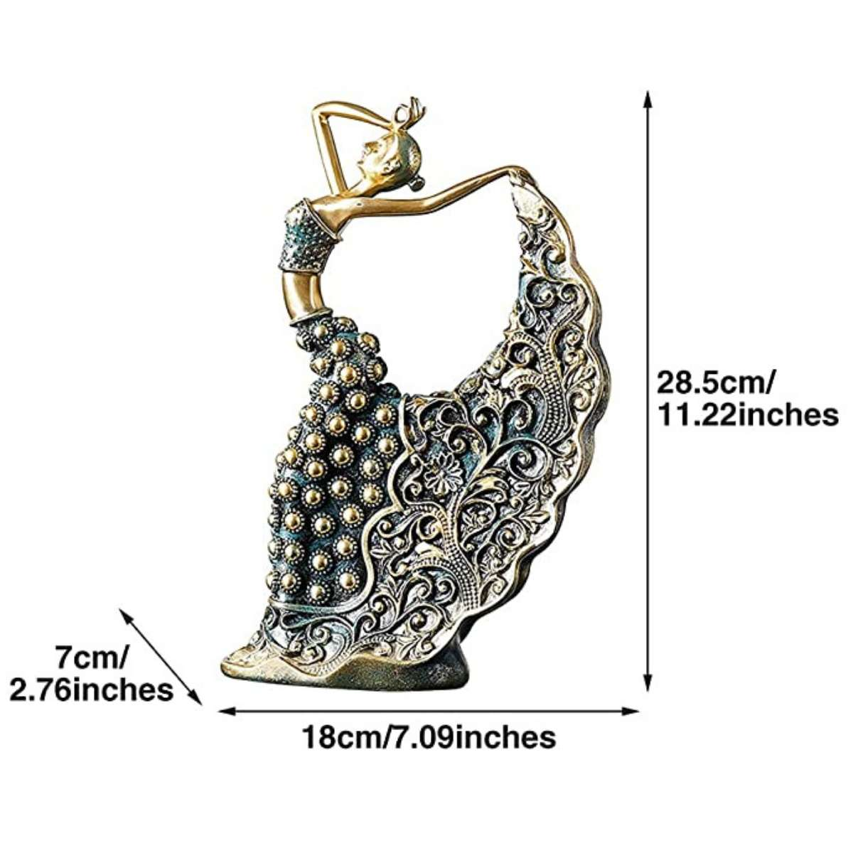 ArtZ® Peacock Dancer Figurines Sculptures