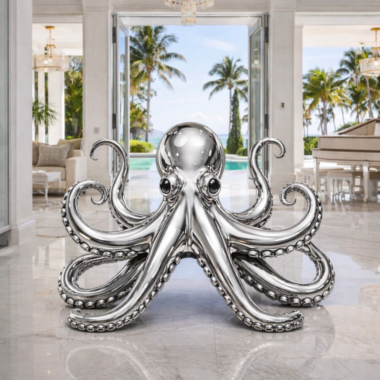 OSO Stainless Steel Eighth Sovereign Sculpture