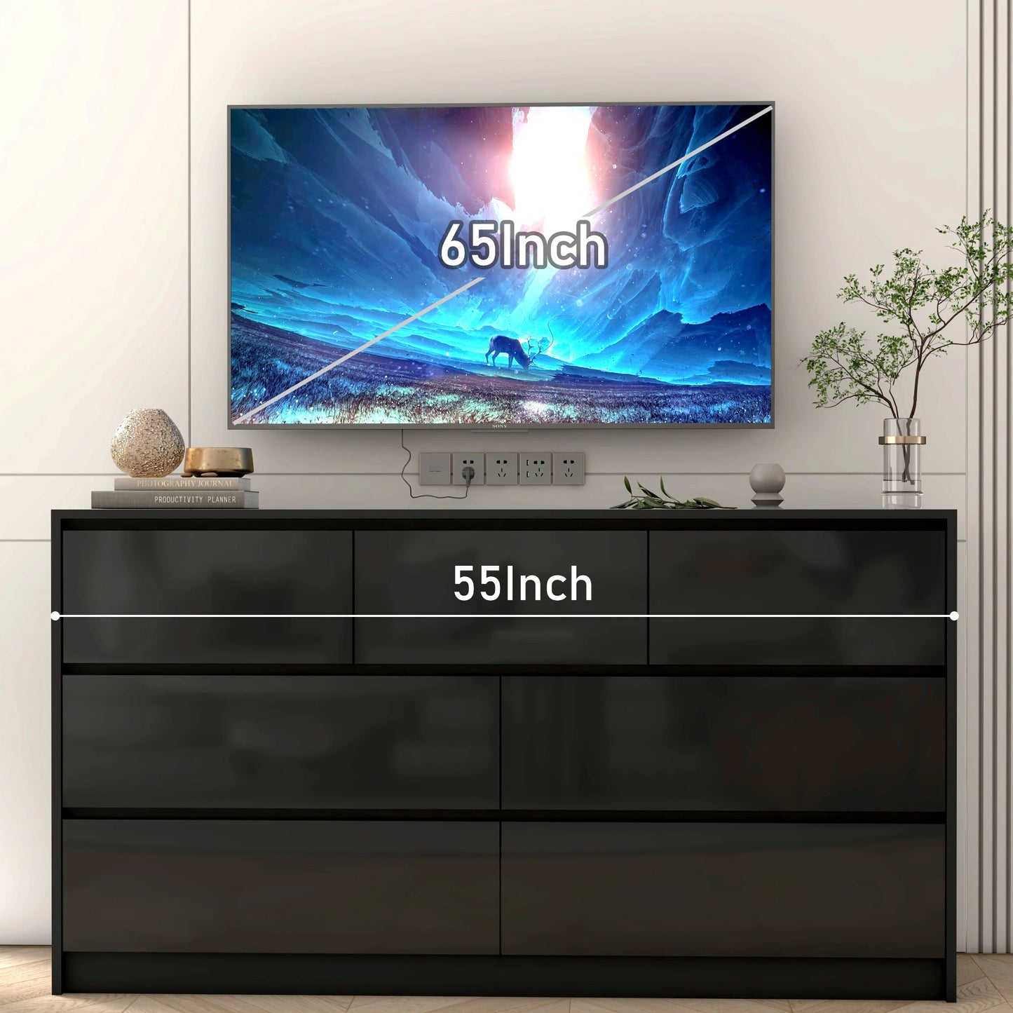 ArtZ® Luminaire 7 Drawer Dresser Dresser