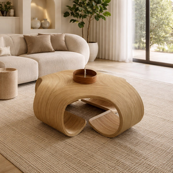 ArtZ® Solid Wood Handmade Solara Coffee Table – ArtZMiami