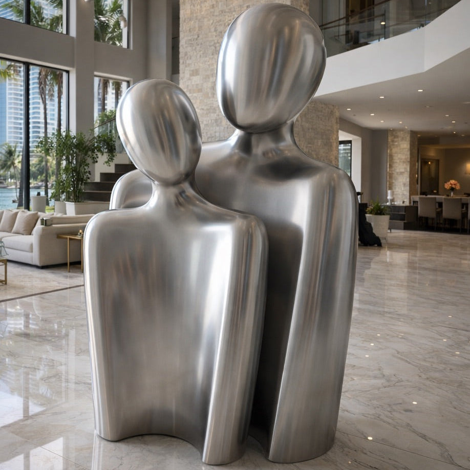 OSO Stainless Steel Axiom Duet Sculpture – ArtZMiami
