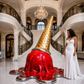 OSO Stainless Steel Inverted Indulgence Sculpture Stainless Steel Melting Ice Cream Sculpture