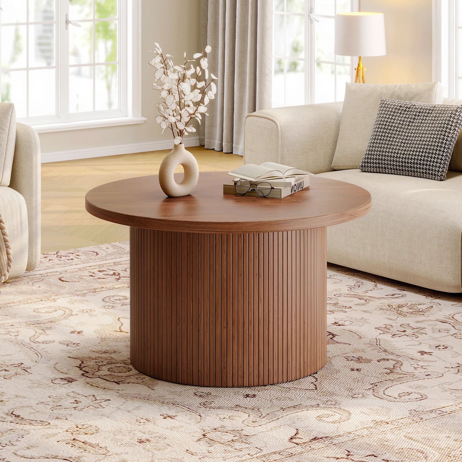 ArtZ® Walnut Whirl Table Table