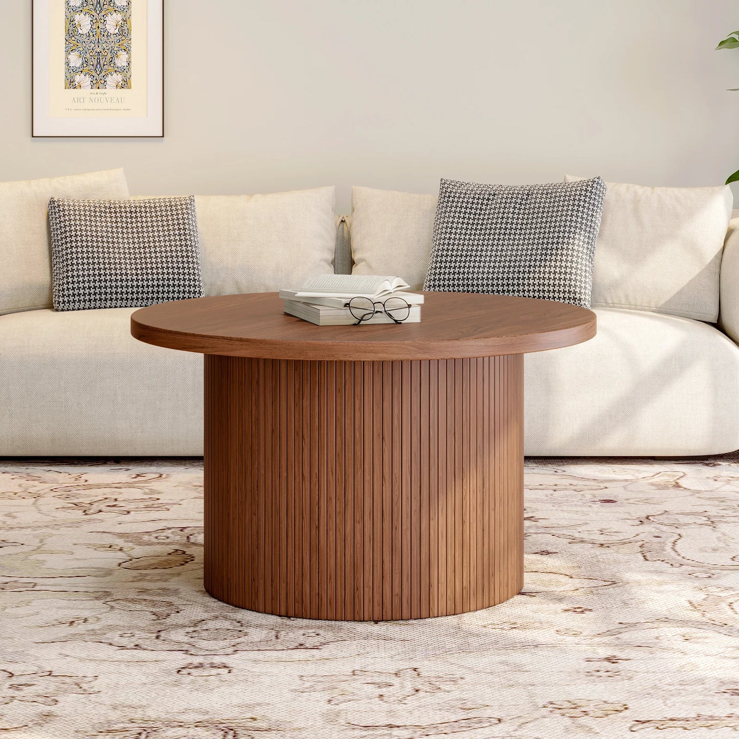 ArtZ® Walnut Whirl Table Table