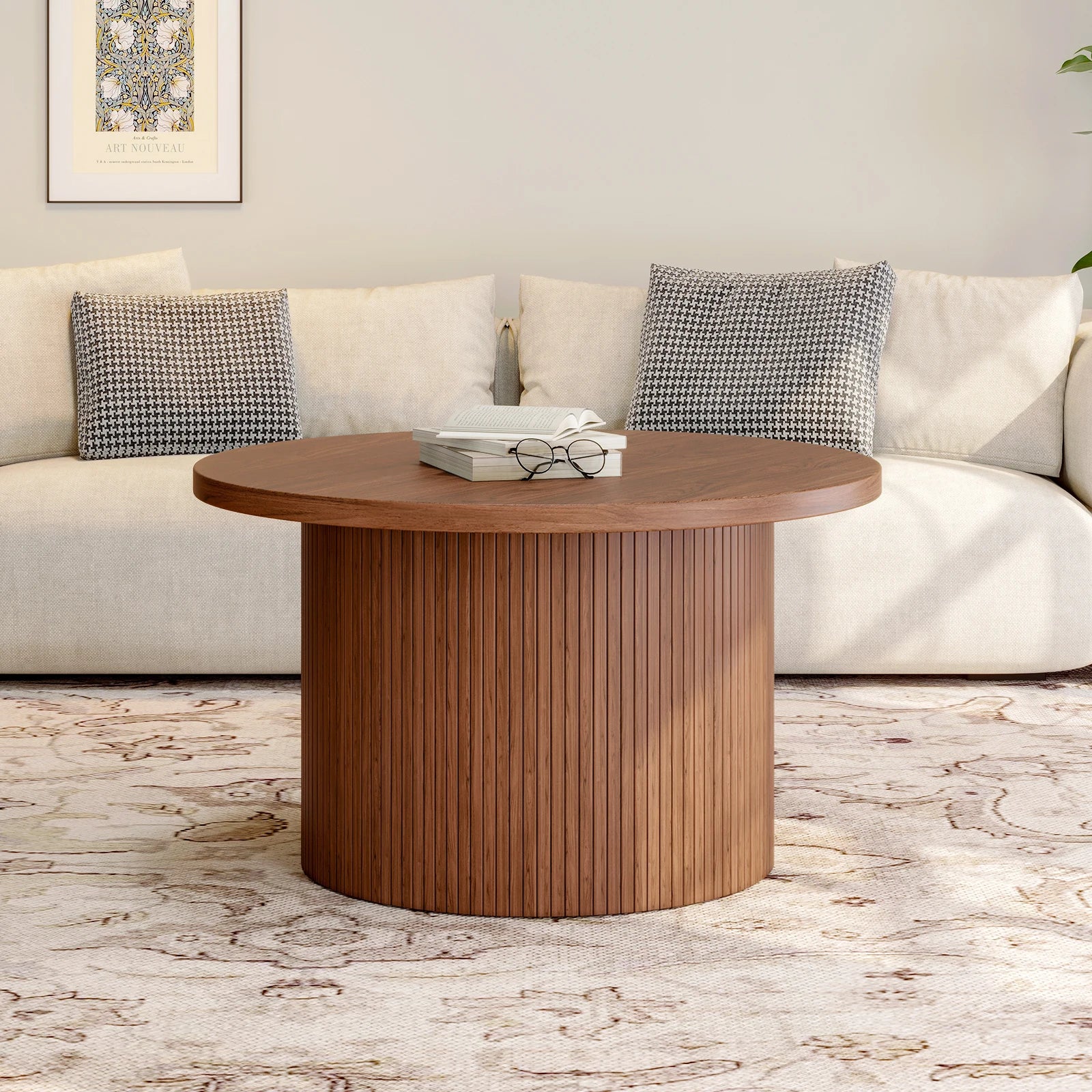 ArtZ® Walnut Whirl Table Table