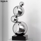 ArtZ® Stainless Steel Very Bubbly Sculptures Stainless Steel Sculptures Style A; Height 20.1 inch (51 cm) Silver