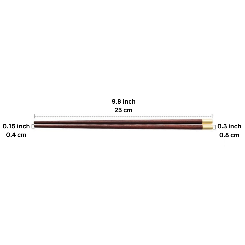 Premium Wenge Wood Chopsticks and Chopstick Rests 5 Sets