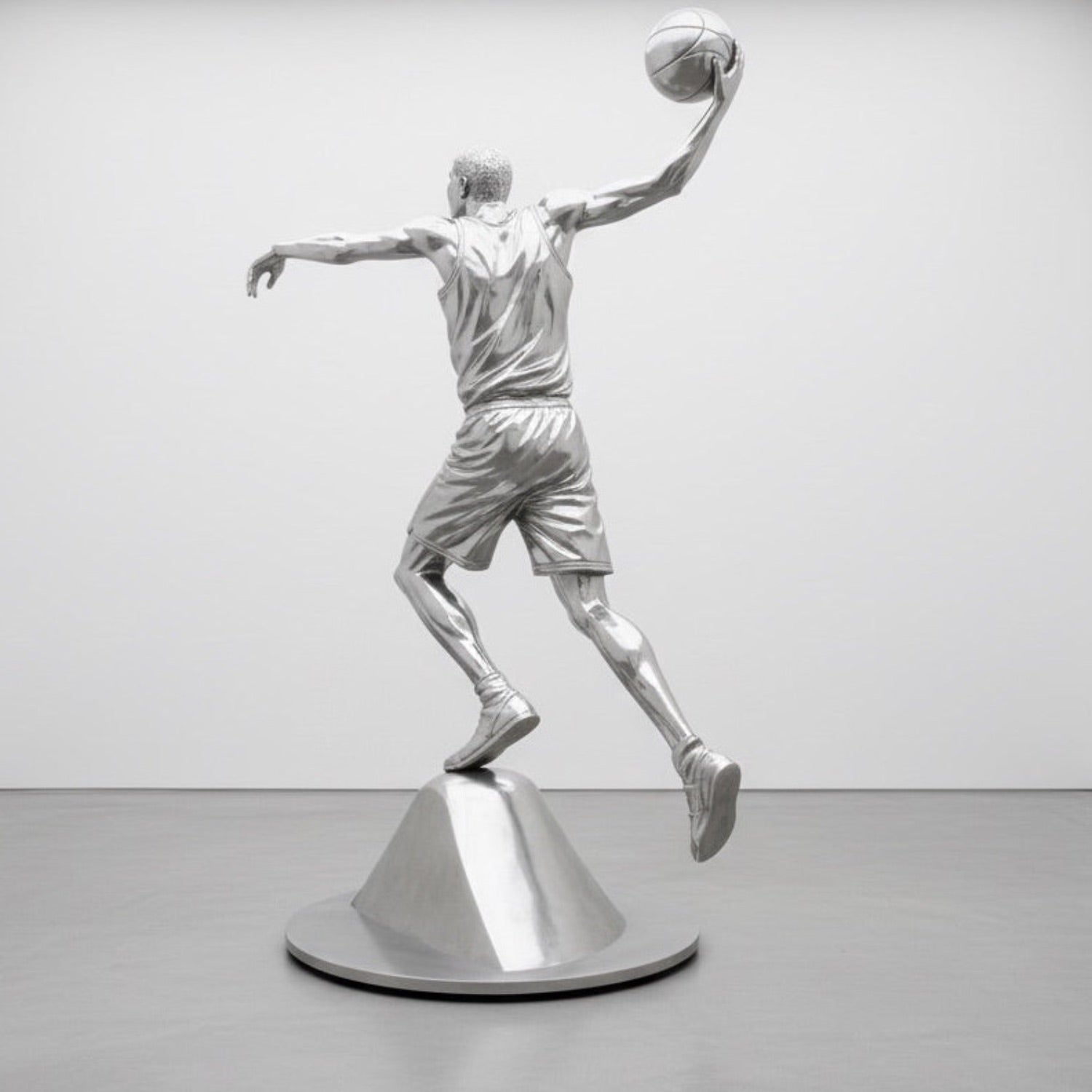 ArtZ® Stainless Steel Slam Dunk Sculpture Stainless Steel Slam Dunk Sculpture