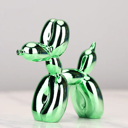 ArtZ® Balloon Dog Sculpture Sculptures Green 4x4x1.5 inches (10x10x4cm)