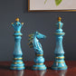 ArtZ® Gambit Trio Chess Set of 3 Chess Set Blue (1 King; 1 Queen; 1 Knight)