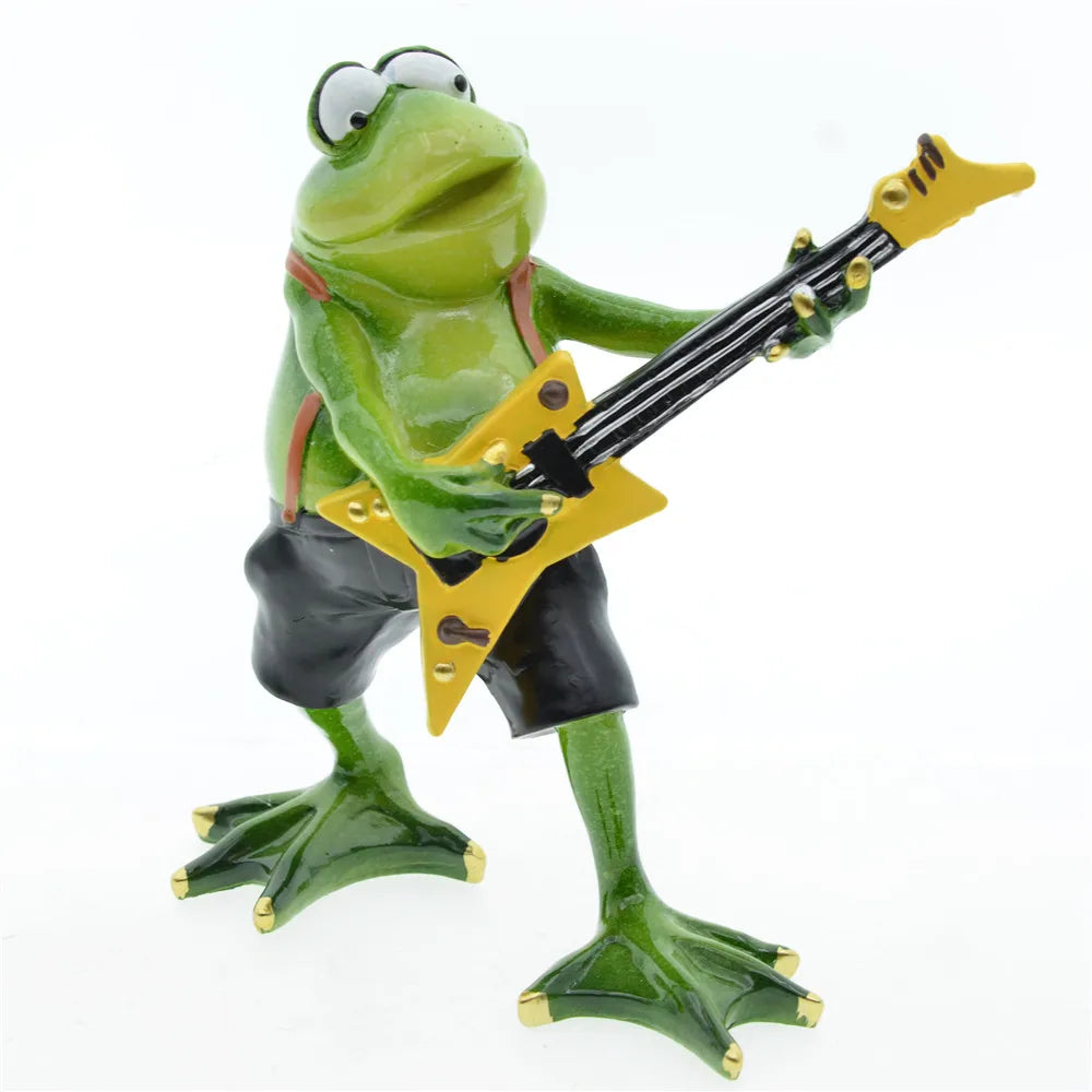ArtZ® Croak ‘n’ Roll Frog Sculpture Frog Sculpture Guitar CHINA