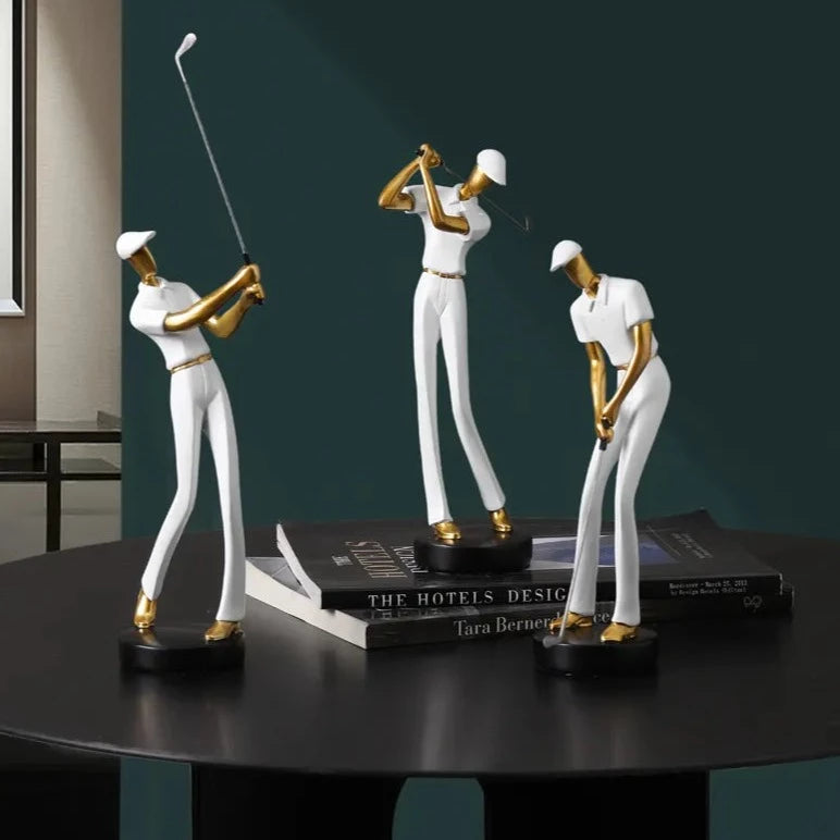 ArtZ® Nordic Abstract Golfer Sculptures