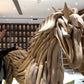 ArtZ® Solid Wood Handmade Artisan Stallion Sculpture
