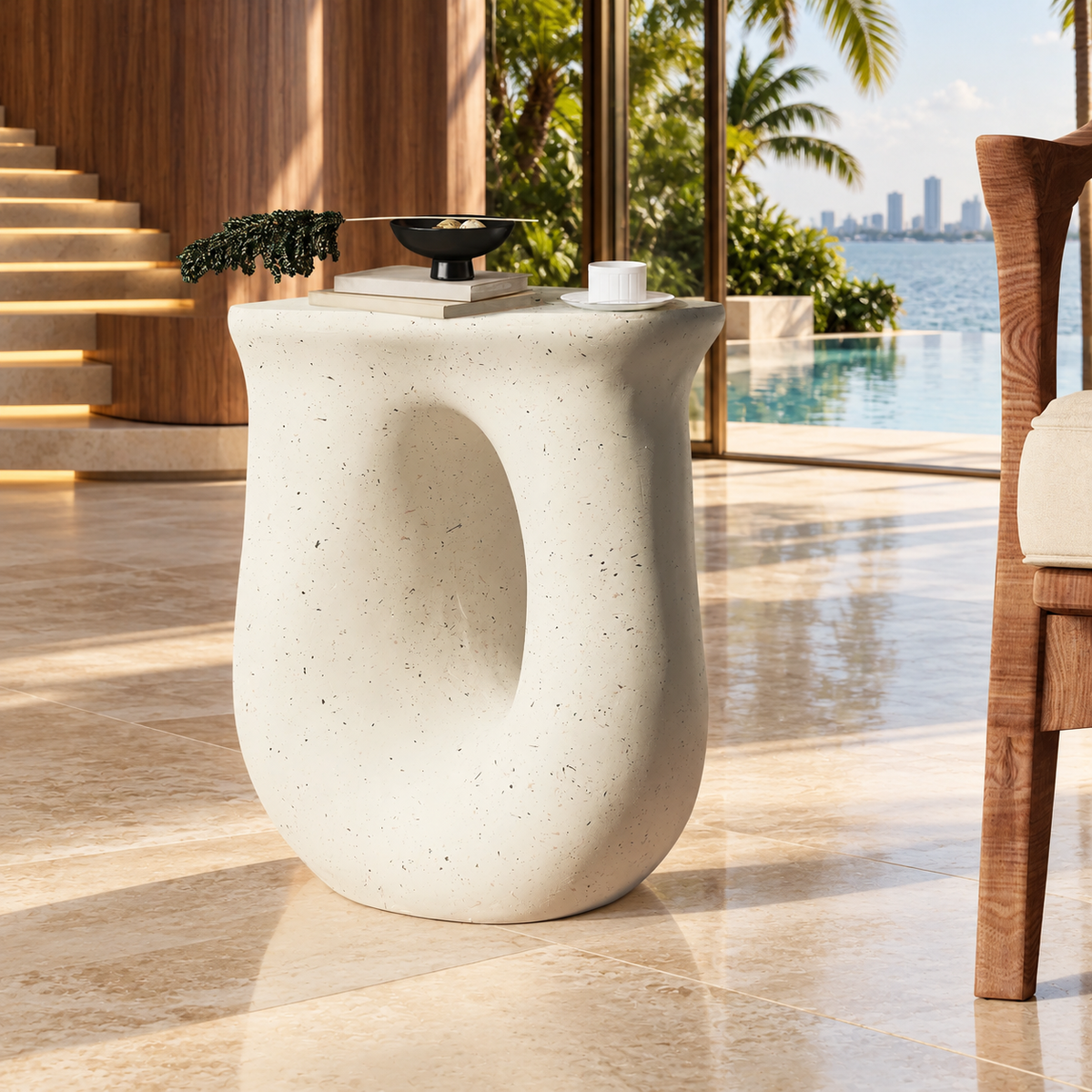 ArtZ® Twist & Rest Table Concrete Table