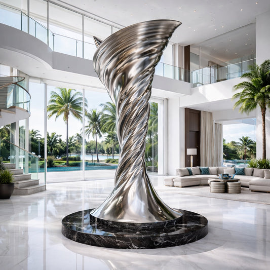 OSO Stainless Steel Liquid Tornado Sculpture